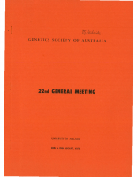 22nd General Meeting Adelaide – 1975