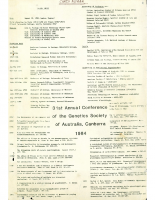 31st Annual Conference Canberra – 1984