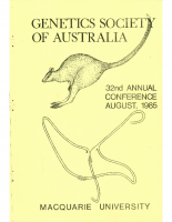 32nd Annual Conference Sydney – 1985